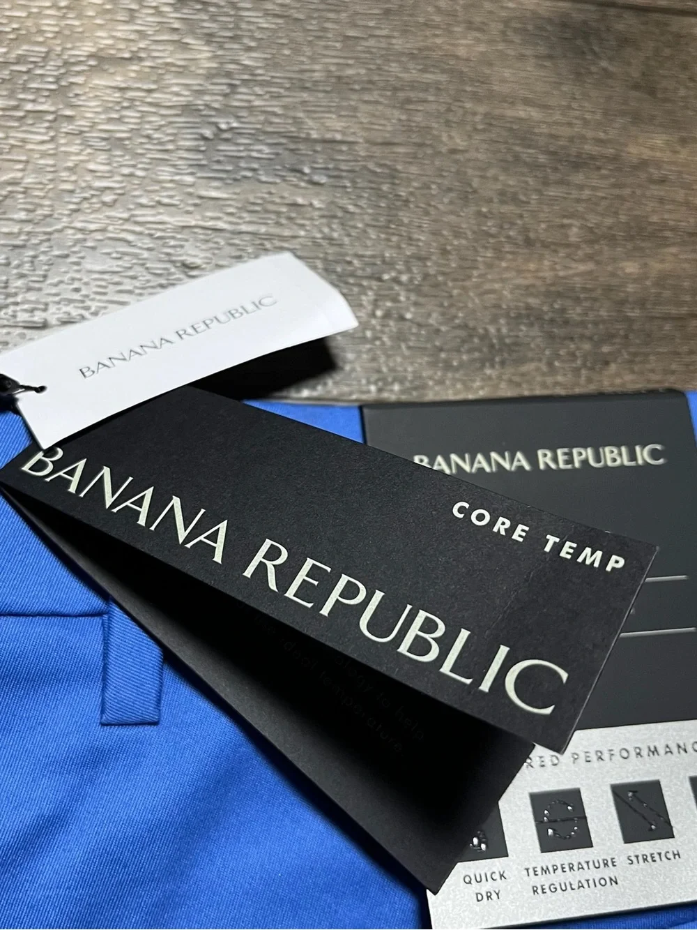 Banana Republic Core Temp Aiden Shorts Mens 34 Blue 7" 37.5 Stretch 320592 NWT - Picture 4 of 14